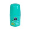 Nivea Sun Kids Protect &amp; Care Coloured Roll-On SPF50+ Sonnenschutz für Kinder 50 ml Farbton  Green