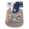 Canpol babies Bonjour Paris Silicone Bib With Pocket Lätzchen für Kinder 1 St.