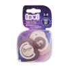 LOVI Night &amp; Day Dynamic Soother Girl 3-6m Schnuller für Kinder 2 St.