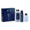 Adidas UEFA Champions League Goal Geschenkset Eau de Toilette 100 ml + Duschgel 250 ml + Deodorant 150 ml