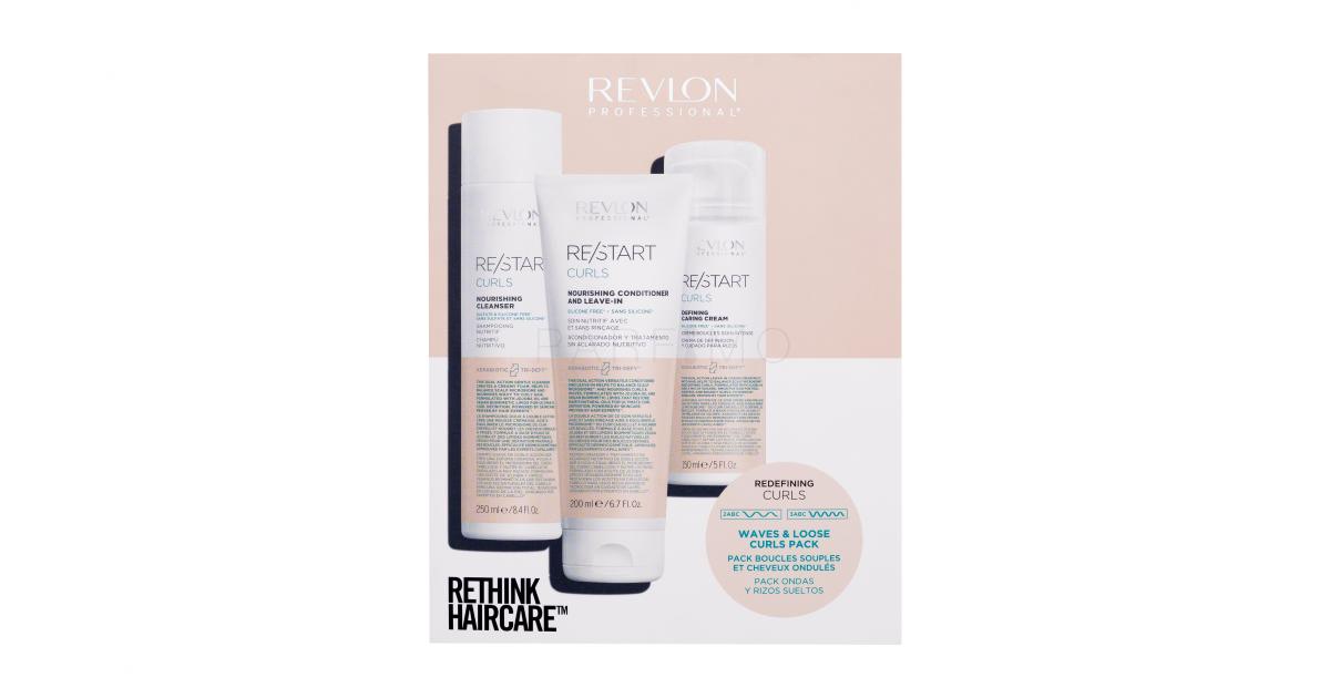 ml Re/Start Re/Start Cleanser + And Curls 200 Leave-In Haarcreme Professional Nourishing Caring Defining Curls Curls Re/Start ml ml + Curls Revlon Nourishing Conditioner 150 Cream Re/Start 250 Shampooing Geschenkset