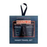 Xpel Shape Up Handy Travel Set Geschenkset Duschgel Bergamot & Mint 50 ml + Körperlotion Bergamot & Mint 50 ml + Waschschwamm