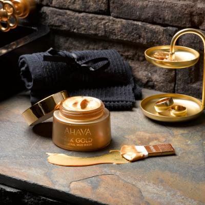 AHAVA 24K Gold Mineral Mud Mask Gesichtsmaske für Frauen 50 ml