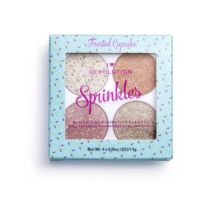 Makeup Revolution London I Heart Revolution Sprinkles Rouge für Frauen 6 g Farbton  Frosted Cupcake