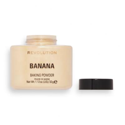 Makeup Revolution London Baking Powder Puder für Frauen 32 g Farbton  Banana