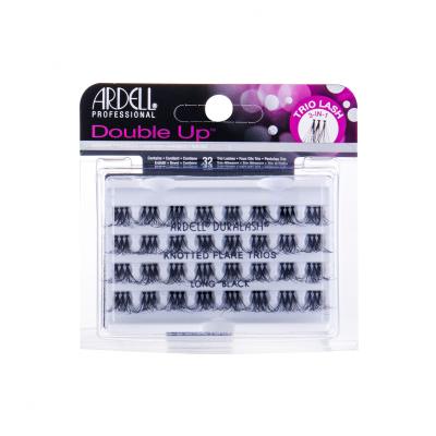 Ardell Double Up Knotted Trio Lash Falsche Wimpern für Frauen 32 St. Farbton  Long Black