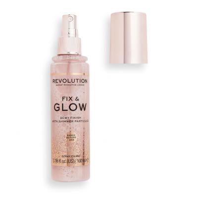 Makeup Revolution London Fix &amp; Glow Dewy Finish Make-up Fixierer für Frauen 100 ml