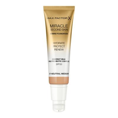 Max Factor Miracle Second Skin SPF20 Foundation für Frauen 30 ml Farbton  07 Neutral Medium