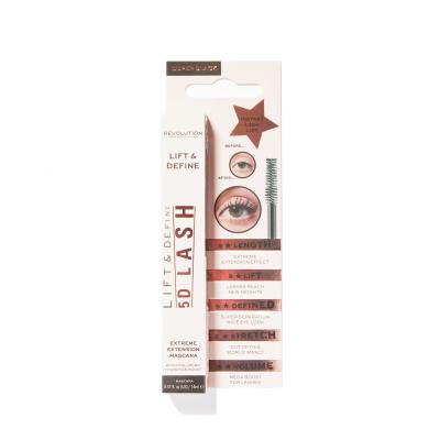 Makeup Revolution London 5D Lash Mascara für Frauen 14 ml Farbton  Super Black