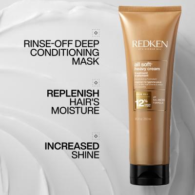 Redken All Soft Heavy Cream Treatment Haarmaske für Frauen 250 ml