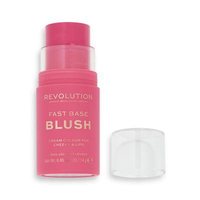 Makeup Revolution London Fast Base Blush Rouge für Frauen 14 g Farbton  Rose