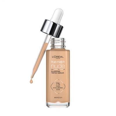 L&#039;Oréal Paris True Match Nude Plumping Tinted Serum Foundation für Frauen 30 ml Farbton  4-5 Medium