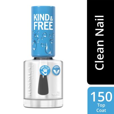 Rimmel London Kind &amp; Free Nagellack für Frauen 8 ml Farbton  150 Top Coat