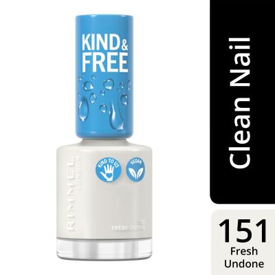 Rimmel London Kind &amp; Free Nagellack für Frauen 8 ml Farbton  151 Fresh Undone