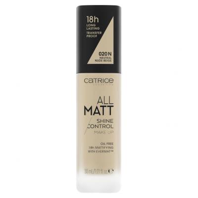 Catrice All Matt Foundation für Frauen 30 ml Farbton  020 N Neutral Nude Beige