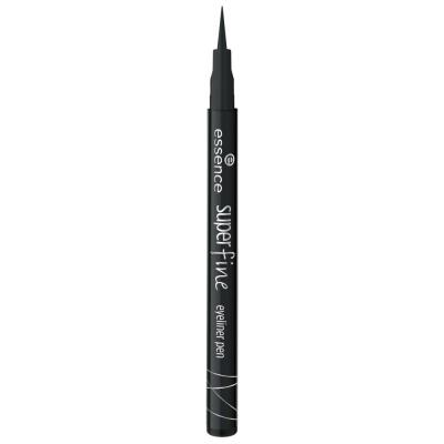 Essence Super Fine Eyeliner Pen Eyeliner für Frauen 1 ml Farbton  01 Deep Black