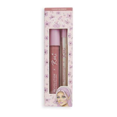 Makeup Revolution London x Roxi Lip Kit Geschenkset Lipgloss X Roxi 3 ml + Lippenkonturenstift X Roxi 1 g