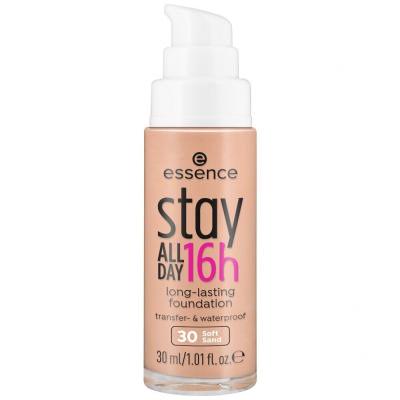 Essence Stay All Day 16h Foundation für Frauen 30 ml Farbton  30 Soft Sand