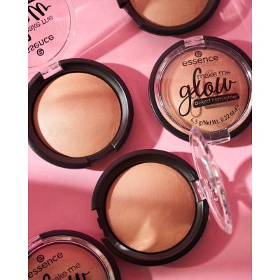 Essence Make Me Glow Baked Highlighter Highlighter für Frauen 6,5 g Farbton  10 It´s Glow Time