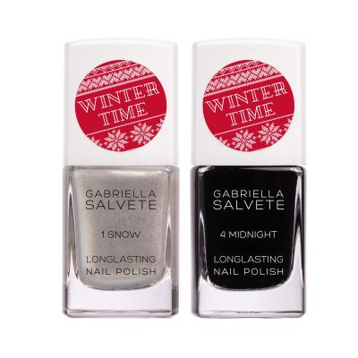 Gabriella Salvete Winter Time Longlasting Enamel Set Geschenkset Nagellack Longlasting Enamel 11 ml 1 Snow + Nagellack Longlasting Enamel 11 ml 4 Midnight