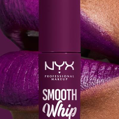 NYX Professional Makeup Smooth Whip Matte Lip Cream Lippenstift für Frauen 4 ml Farbton  11 Berry Bed Sheets