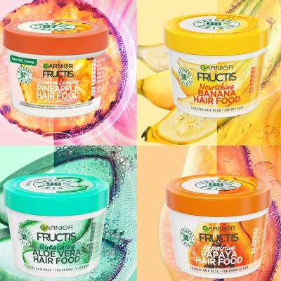 Garnier Fructis Hair Food Pineapple Glowing Lengths Mask Haarmaske für Frauen 400 ml