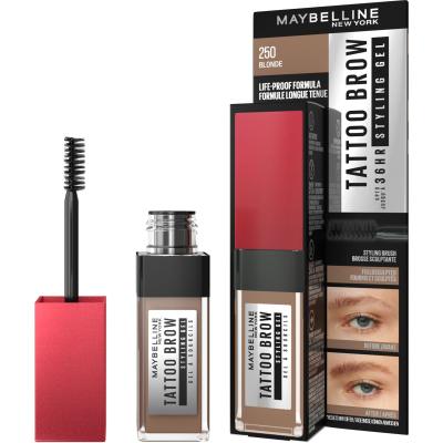 Maybelline Tattoo Brow 36H Styling Gel Augenbrauengel und -pomade für Frauen 6 ml Farbton  250 Blonde