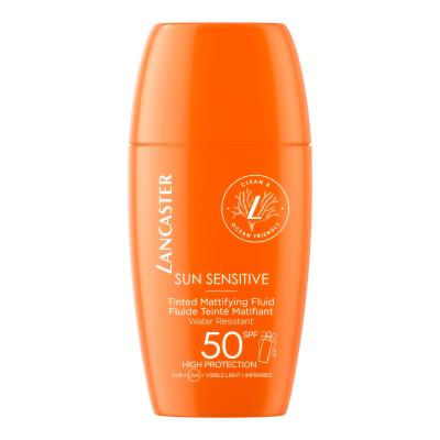 Lancaster Sun Sensitive Tinted Mattifying Fluid SPF50 Sonnenschutz fürs Gesicht für Frauen 30 ml