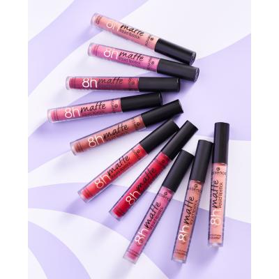 Essence 8h Matte Liquid Lipstick Lippenstift für Frauen 2,5 ml Farbton  04 Rosy Nude