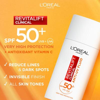 L&#039;Oréal Paris Revitalift Clinical Anti-UV Fluid SPF50+ Tagescreme 50 ml