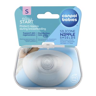 Canpol babies Easy Start Silicone Nipple Shields S Stilleinlagen für Frauen 2 St.