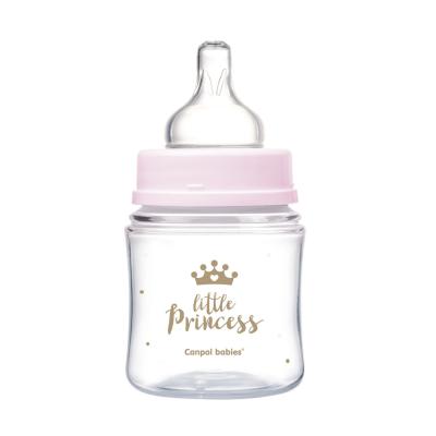 Canpol babies Royal Baby Easy Start Anti-Colic Bottle Little Princess 0m+ Babyflasche für Kinder 120 ml