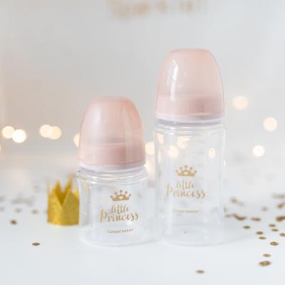 Canpol babies Royal Baby Easy Start Anti-Colic Bottle Little Princess 0m+ Babyflasche für Kinder 120 ml