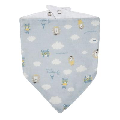 Canpol babies Bonjour Paris Muslin Bib Blue Lätzchen für Kinder 2 St.