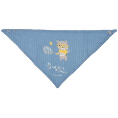 Canpol babies Bonjour Paris Muslin Bib Blue Lätzchen für Kinder 2 St.