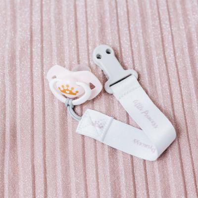 Canpol babies Royal Baby Soother Clip With Ribbon Little Princess Schnullerclip für Kinder 1 St.