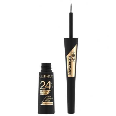 Catrice 24H Brush Liner Longlasting Eyeliner für Frauen 3 ml Farbton  010 Ultra Black