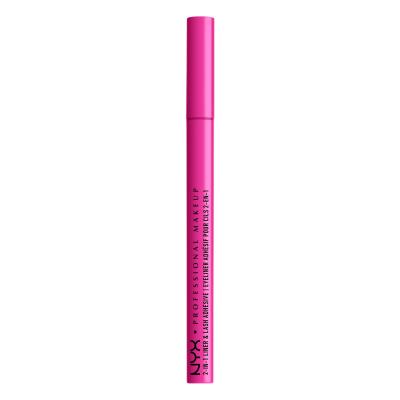 NYX Professional Makeup Jumbo Lash! 2in1 Liner &amp; Lash Adhesive Eyeliner für Frauen 1 ml Farbton  01 Black