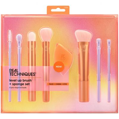 Real Techniques Brushes Level Up Brush + Sponge Set Pinsel für Frauen Set