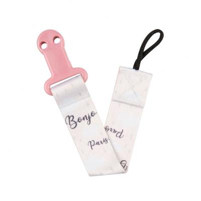 Canpol babies Bonjour Paris Soother Clip With Ribbon Schnullerclip für Kinder 1 St.