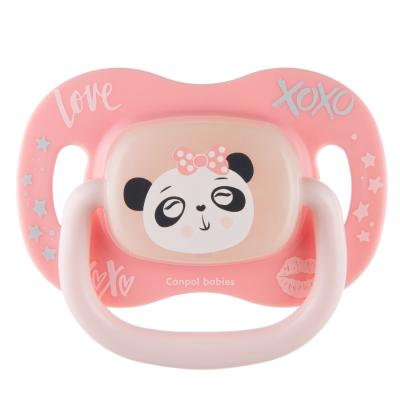 Canpol babies Exotic Animals Silicone Soother Panda 18m+ Schnuller für Kinder 1 St.