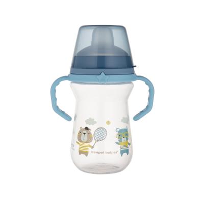 Canpol babies Bonjour Paris First Cup Blue 6m+ Trinkbecher für Kinder 250 ml