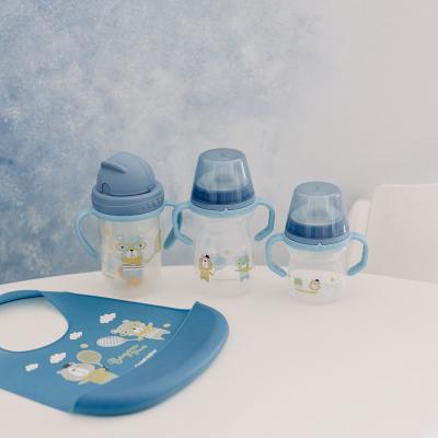 Canpol babies Bonjour Paris First Cup Blue 6m+ Trinkbecher für Kinder 250 ml