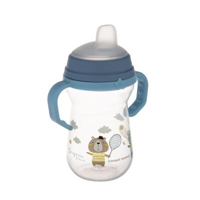 Canpol babies Bonjour Paris First Cup Blue 6m+ Trinkbecher für Kinder 250 ml