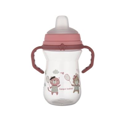 Canpol babies Bonjour Paris First Cup Pink 6m+ Trinkbecher für Kinder 250 ml