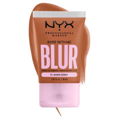 NYX Professional Makeup Bare With Me Blur Tint Foundation Foundation für Frauen 30 ml Farbton  15 Warm Honey