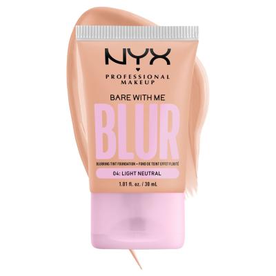 NYX Professional Makeup Bare With Me Blur Tint Foundation Foundation für Frauen 30 ml Farbton  04 Light Neutral