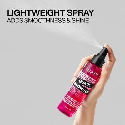 Redken Quick Blowout Lightweight Blow Dry Primer Spray Hitzeschutz für Frauen 125 ml