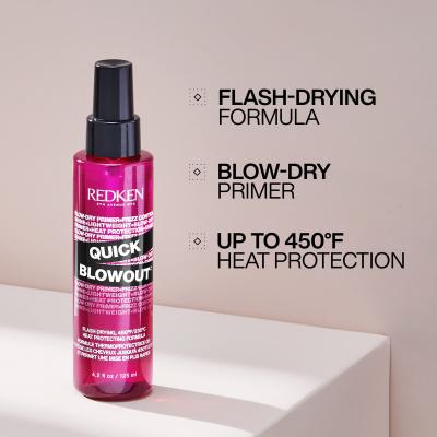 Redken Quick Blowout Lightweight Blow Dry Primer Spray Hitzeschutz für Frauen 125 ml