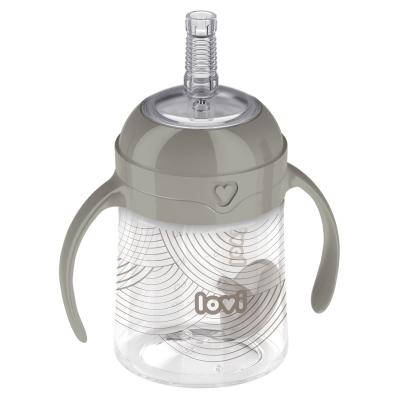 LOVI Harmony First Cup With Weighted Straw 6m+ Trinkbecher für Kinder 150 ml